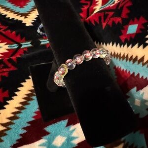 Home made, Christmas/Santa, beaded bracelet